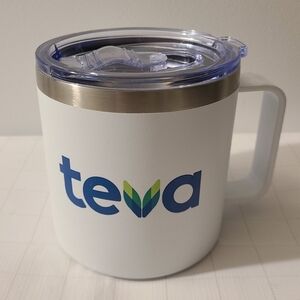 Teva Coffee Tea Travel Mug with Lid and Sliding Opener (10 x 10cm)